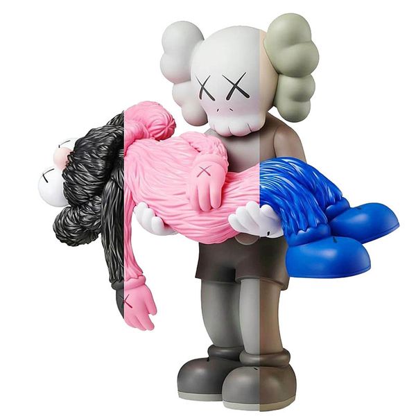 

new 35cm 1.5kg originalfake kaws companion the princess held goalkeeper figure with original box kaws action figure model decorations gift