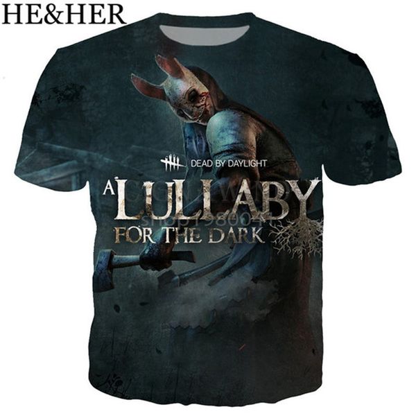 

new game dead by daylight 3d print shirts aesthetic comics oversized men clothing