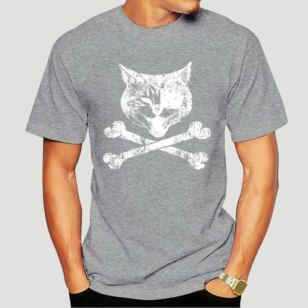 

men t shirt cat pirate crossbones and eye patch edgy women tshirt-4060d