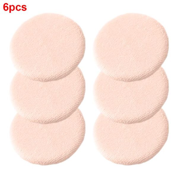 

6 pcs women flesh tints mini portable facial casual cosmetic tool fluff surface soft blending cotton blend powder puff round