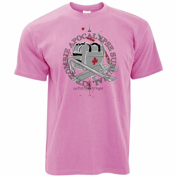 

zombie apocalypse t shirt survival kit logo walking evil living dawn dead(1