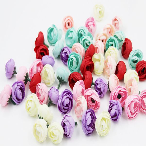 

10pcs/pack artificial silk flowers heads wedding artificial decorations home office l table adornments