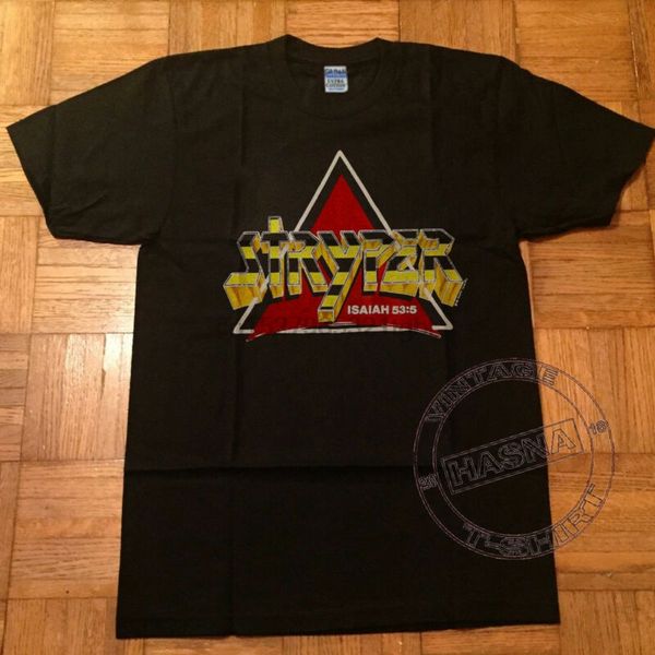 

vtg stryper tshirt 1986 to hell with the devil tee 1980s reprint s-xxxl