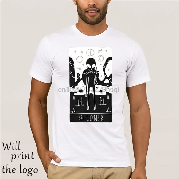 

discount men t shirt organic cotton loner alien pa771 black t-shirt