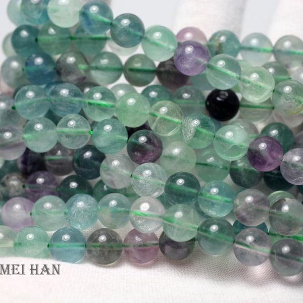 

other meihan wholesale natural 6mm 8mm 10mm 12mm charms colorful fluorite smooth round beads stone for jewelry making design