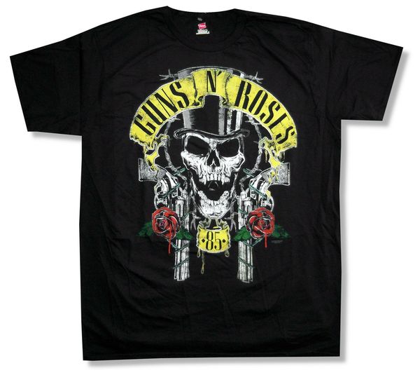 

guns n roses hat guns skull black t-shirt new official gnr 2xl(1
