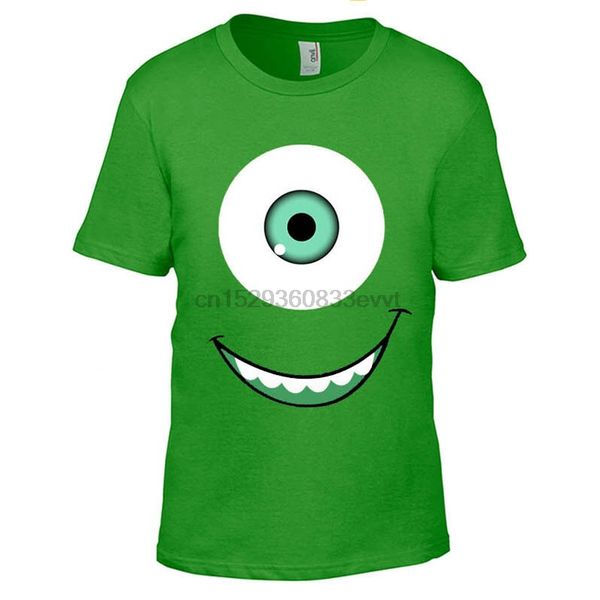 

детский детский унисекс - монстры tee tshirt - sulley mike smile - ирландский зеленый
