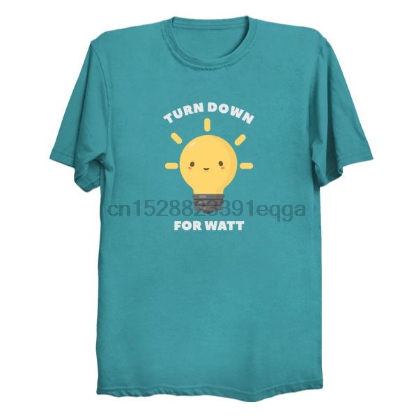 

men short sleeve tshirt turn down for watt electricity physics pun women t-shirt