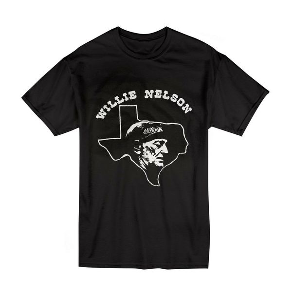 

willie nelson vintage t-shirt size s-2xl black color custom made tee shirt