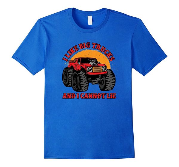 

2019 fashion i like big trucks and i cannot lie monster truck t shirt tee shirt