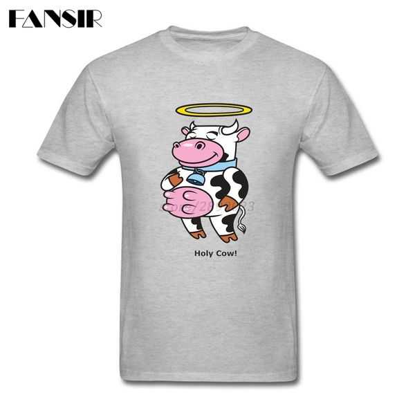 

men t shirt 2020 new arrival white short sleeve custom t shirt men holy cow teenage clothing