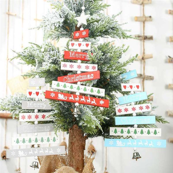 

christmas decorations 2021 merry home wooden tree pendant widget party for year