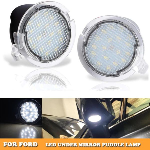 

2x for led side mirror puddle lights edge mondeo eplorer taubus f150 pick up f150 heritage s-max car styling accessory