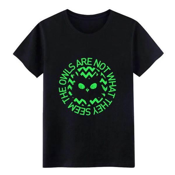 

owls are not wh at they seem owls twin peaks inspir t shirt printed cotton round neck family loose comical spring autumn shirt