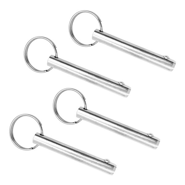 

4pcs 0.39'' diameter 316 stainless steel quick release pull ring detent pin