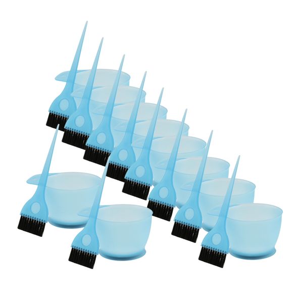 

10 комплекты салон цвет волос dye bowl brush set парикмахерское оттенок отбеливающие инструменты