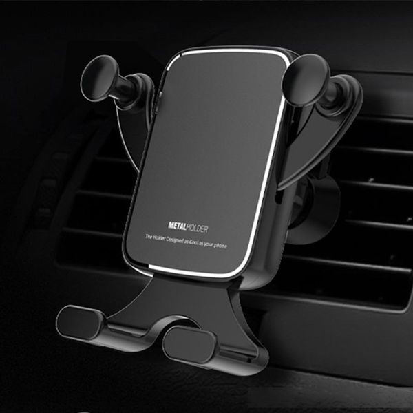 

car phone mount vent phone holder for car universal gravity linkage one hand operate horizontal vertical placement 360Â° rotatable eco-friend