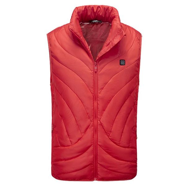 

outdoor t-shirts women men fishing winter usb charging heated vest hiking casual zipper camping washable thermal sleeveless, Gray;blue