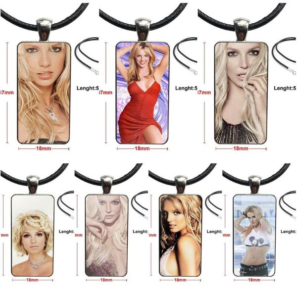 

сталь цвет стекла кабошон с rectangle shaped подвеска choker ожерелье для мужчин женщины партии подарков сексуальная бритни спирс, Silver