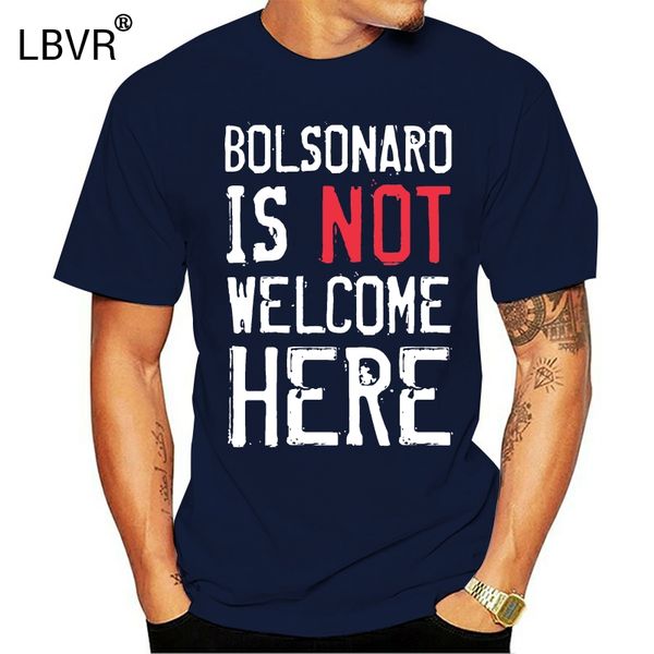 

new arrival bolsonaro is not welcome here elenao t shirt men cute men t shirts fitness short-sleeve