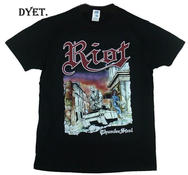 

riot thundersteel black t-shirt new 2019 cotton short-sleeve t shirt 100 % cotton tee shirt for men hipster