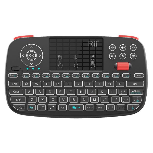 

rii i4 mini bluetooth keyboard 2.4ghz dual modes handheld fingerboard backlight mouse touchpad remote control for windows androi