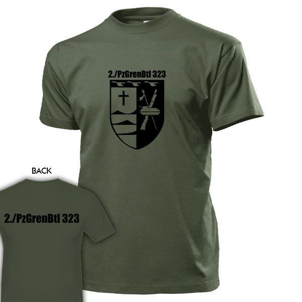 

2019 new cotton tee shirt 2 pzgrenbtl 323 panzergrenadierbataillon kompanie bundeswehr - t shirt summer t-shirt