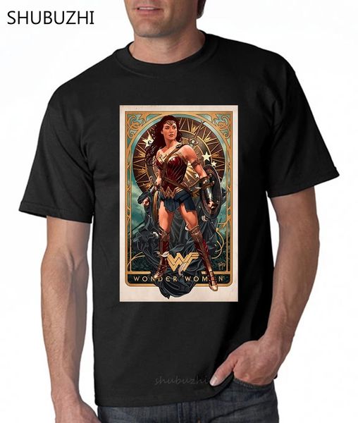 

wonder woman retro poster 1984 movie poster black t shirt size s m l xl 2xl fashion t-shirt men cotton brand teeshirt