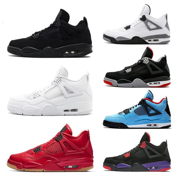 

new tattoo singles day 4 4s mens women basketball shoes raptors white cement alternate motorsport bred 4 pale citron sneakers sports shoes