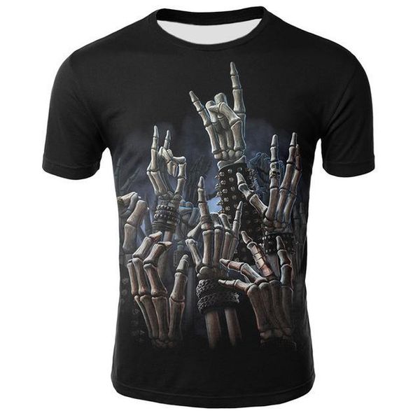 

men t -shirts blood drop finger t -shirt short -sleeved style mens 3d print shirts graphic funny comics men clothing