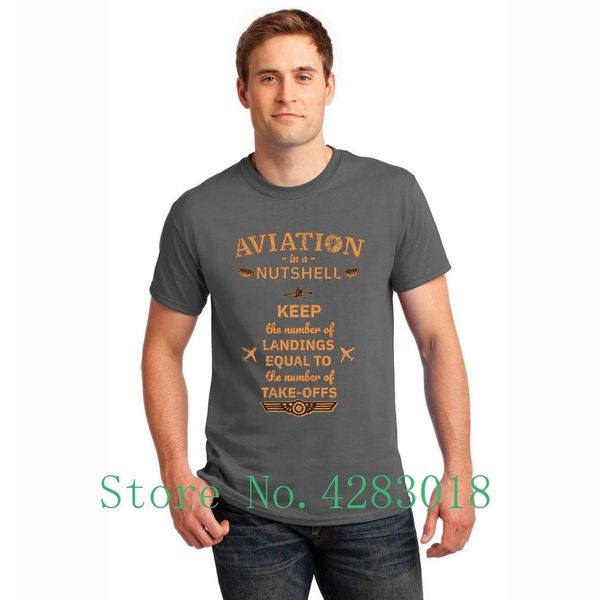 

aviation in a nutshell gift tshirt short sleeve custom loose men t shirt summer camisas shirt size s-3xl funky high quality