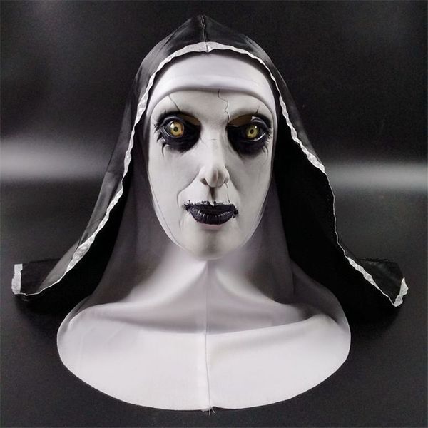 

5 styles 2020 halloween the nun horror mask cosplay valak scary latex masks full face helmet demon halloween party costume props 2018 new