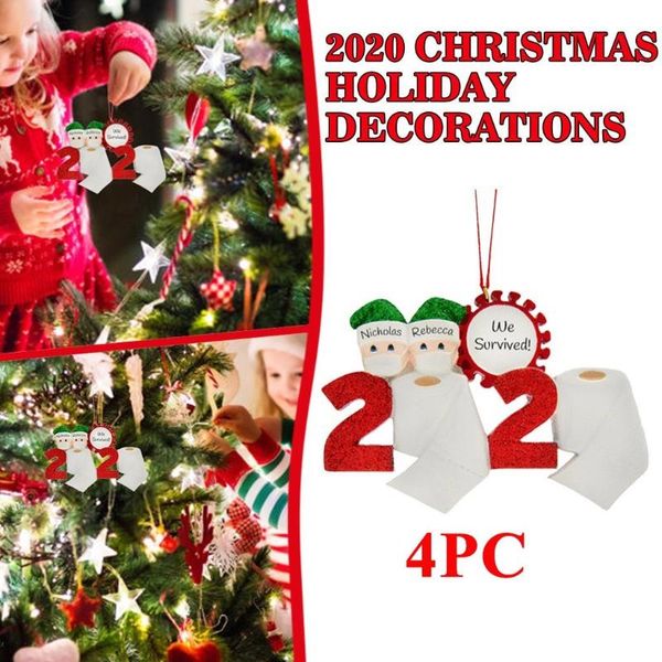 

christmas decorations diy personalized quarantine face mask baby decorating tree ornament navidad 2021 decoration