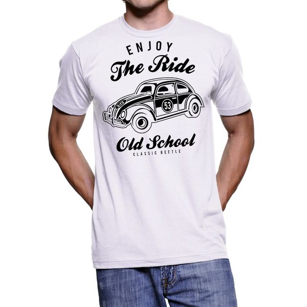 

2019 new summer t - shirt uomo enjoy the ride classic car vintage cool men tee shirt