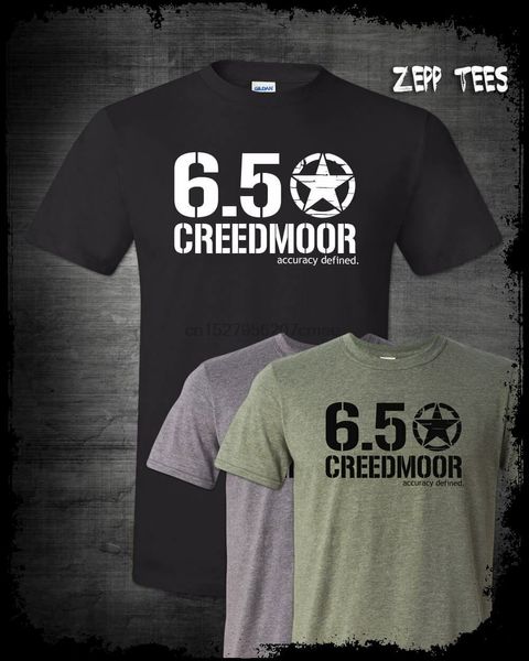 

6.5 creedmoor t-shirt long range rifle shooting hunting target nra gun lover 2a