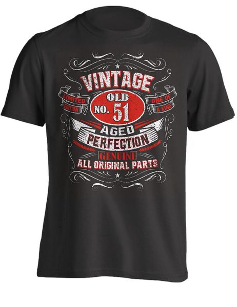 

51st birthday gift shirt vintage no 51 born in 1968 2019 short sleeve o-neck tees men cotton homme printing t shirt