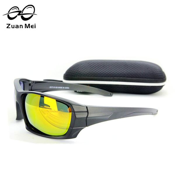 

sunglasses zuan mei men's polarized tactical army goggles tour sun glasses for men desert storm war game, White;black