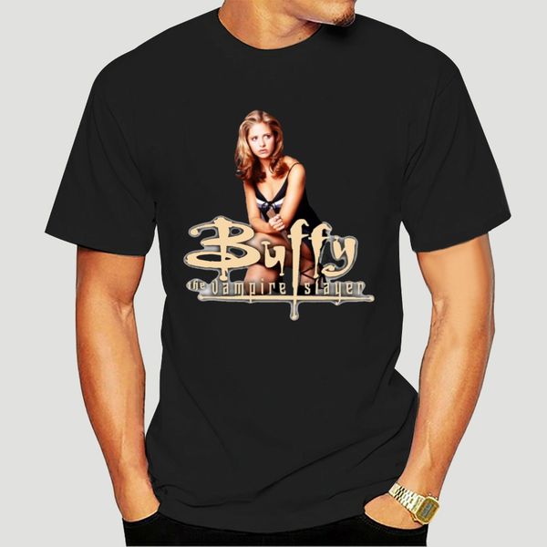

мужчины лето футболки баффи истребительница вампиров случайным коротким рукавом печатных 100% хлопка для мужчин майка-1273a