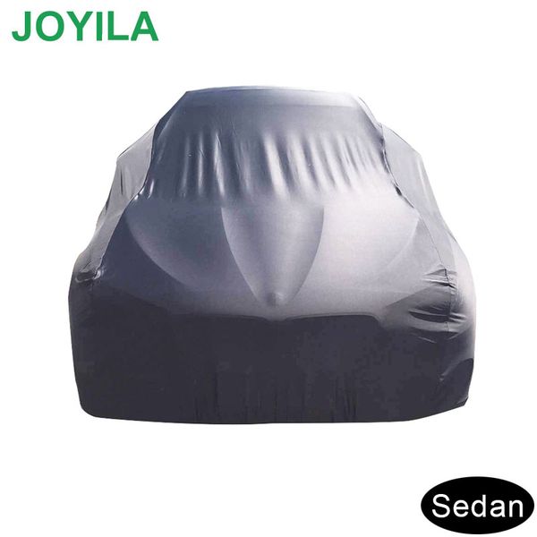 

joyila190t polyester waterproof car cover rainproof dustproof sunscreen snowproof all-black cover car for sedan
