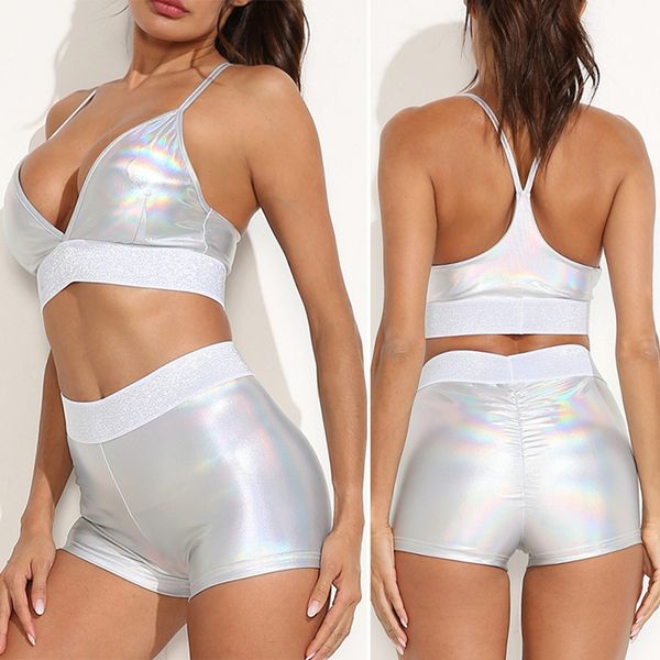 

gym clothing women's leisure fitness sports yoga bra white, White;black