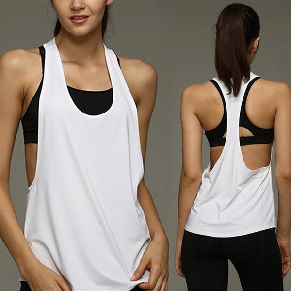 

женщины без рукавов однотонные рубашки tops thin быстрый сушки йога vest sexy фитнес одежды, Gray;blue