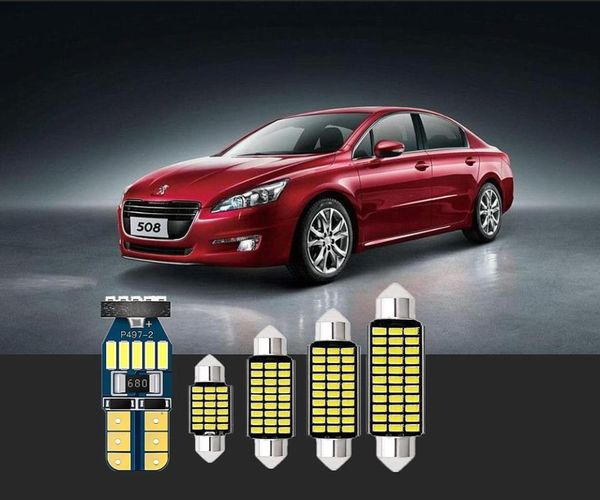 

6pcs interior lights for t10 2008 205 206 207 208 208 gt 3008 301 307 308 4007 1990-2020