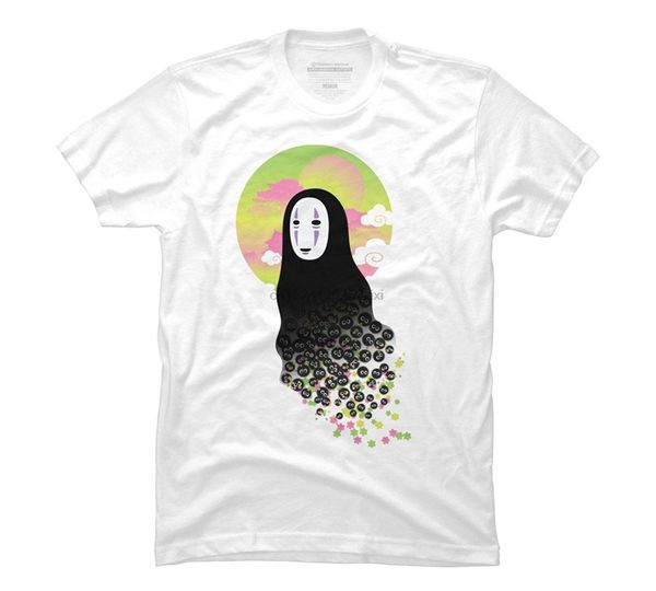 

fashion men's t-shirt no face and soot sprites men's cotton t shirt funny shirts