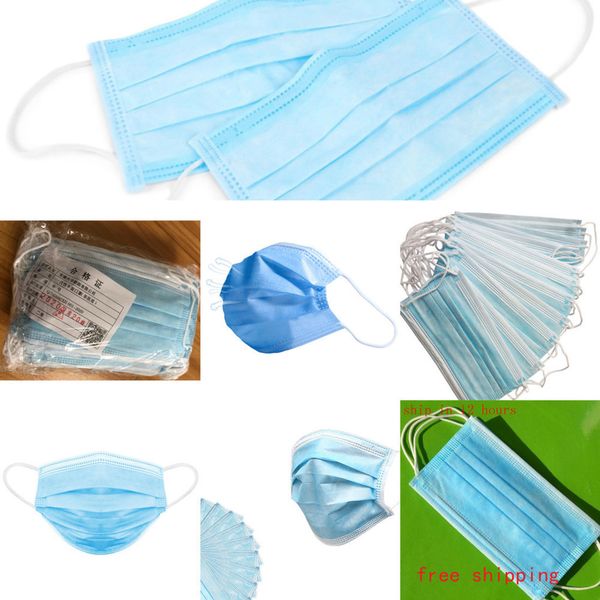 

2021layer three disposable ear-loop air mask face masks cover 3-ply non-woven disposable dust anf8