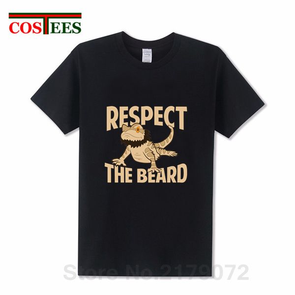 

bearded dragon t shirt funny gift respect the beard lizard t-shirts chameleon printed tee shirt cute iguana tshirt gecko apparel