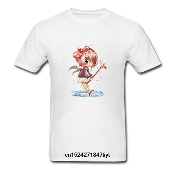 

funny men t shirt white t-shirt tshirts black tee fashion sakura card captor summer cool t shirt