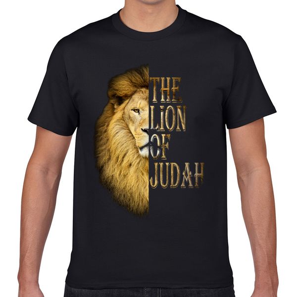 

t shirt men lion of judah summer harajuku geek print male tshirt xxxl