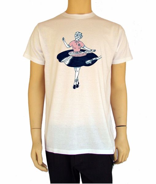 

2019 new brand retro t tee shirt vintage turntable dj tee shirt tainted love transfer print s-2xl tee shirt