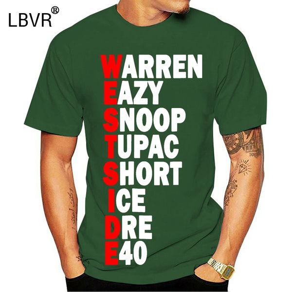 

2019 fashion men t shirt westside rappers old school hip hop shirt