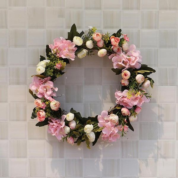 

tpfocus 15.7 inch simulated rose bud decorative wreath home decoration